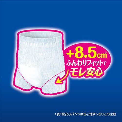 大王製紙 アテント 夜1枚安心パンツ 脚まわりロング丈 Ｌサイズ 16枚入
