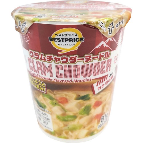 カナダの味 クラムチャウダーヌードル 81g トップバリュベストプライス