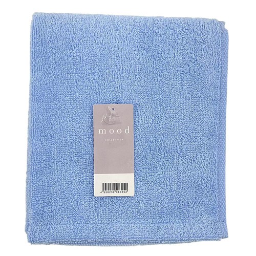林 ムードカラー フェイスタオル 約34 x 80cm ブルー Green Beans