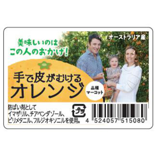 オーストラリア産 手で皮がむけるマーコットオレンジ(タネあり) 7個入