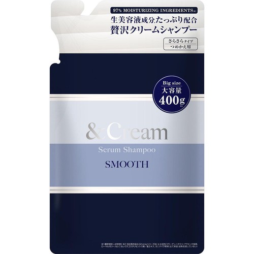 ヴィークレア アンドクリーム セラムシャンプー スムース つめかえ 400g
