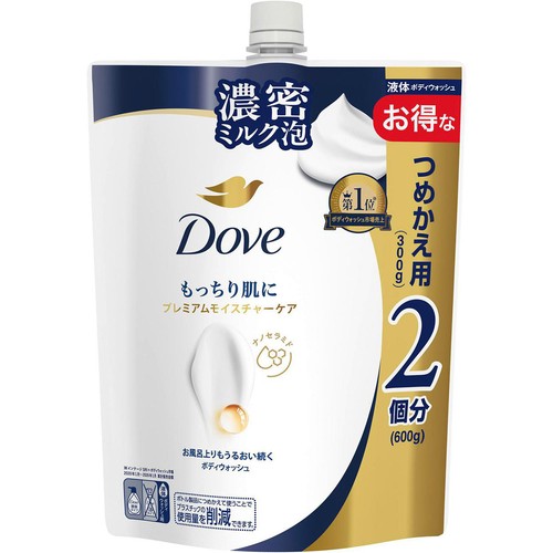 ユニリーバ ダヴ ボディウォッシュ プレミアム モイスチャーケア つめかえ用 600g