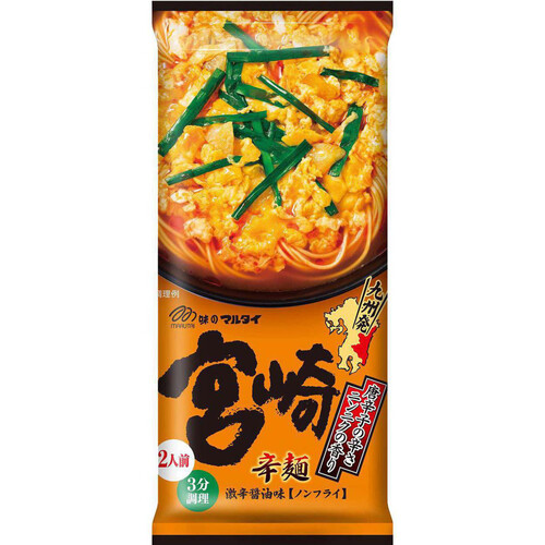 マルタイ 宮崎辛麺 激辛醤油味 186g Green Beans | グリーンビーンズ