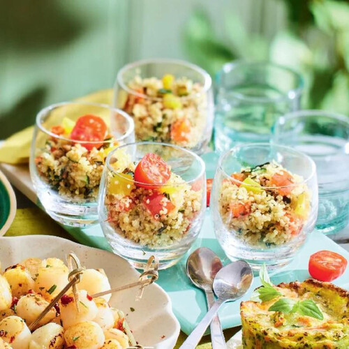 ピカール キヌア、シリアル、小さなグリル野菜ミックス【冷凍】 600g