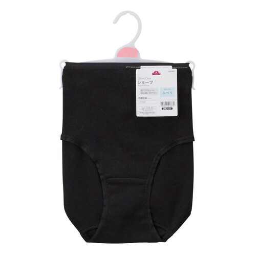 ショーツクローゼット 婦人 2枚よりどり 綿100%ショーツ M クロ トップ
