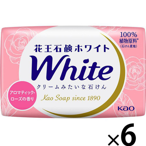 【２０個セット】【１ケース分】  花王石鹸ホワイト　アロマティック　ローズの香り　普通サイズ６個入り×２０個セット　１ケース分 花王 石鹸ホワイト アロマティック・ローズの香り 普通サイズ 85g x 6