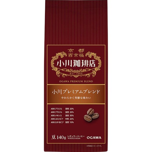 小川珈琲 小川珈琲店 小川プレミアムブレンド 【豆】 140g Green Beans