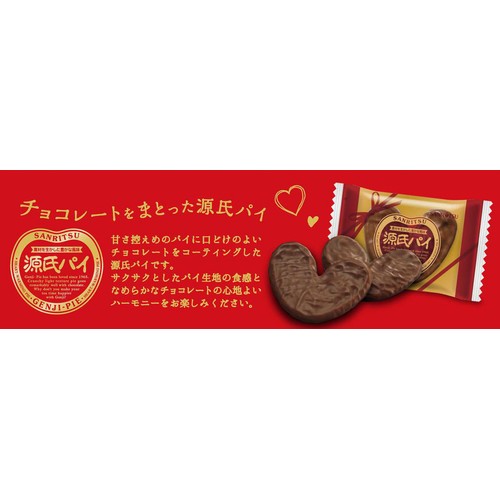 三立製菓 源氏パイチョコ包みギフトBOX 14枚入 Green Beans | グリーン