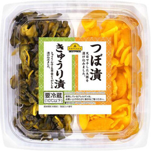 赤しば漬とつぼ漬の2色カップ 90g トップバリュベストプライス