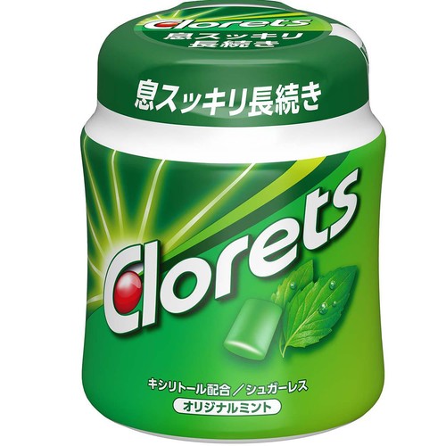 モンデリーズ クロレッツXPオリジナルミント粒ボトル 140g Green Beans