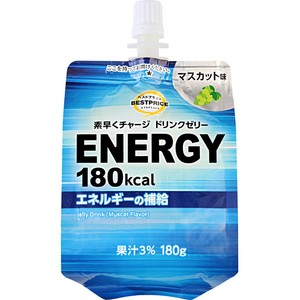 ドリンクゼリー エナジー180Kcal マスカット味 180g トップバリュ