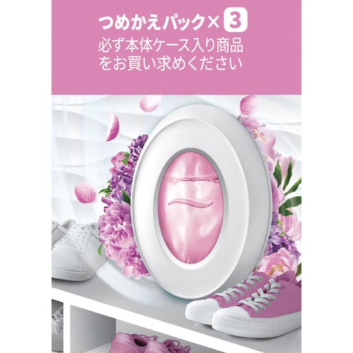 P&G ファブリーズ 玄関用消臭剤 スイート・ピオニー&ミュゲ つめかえパック 7mL x 3個