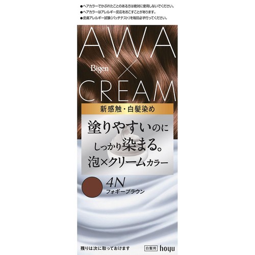 ホーユー ビゲン 泡クリームカラー フォギーブラウン 4N