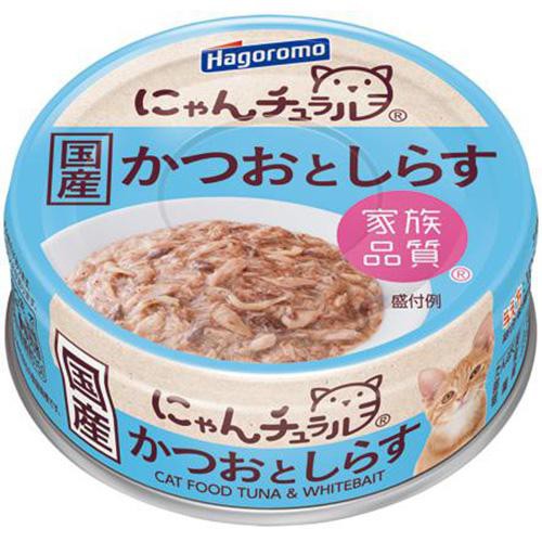 【ペット用】 はごろもフーズ にゃんチュラル かつおとしらす 70g