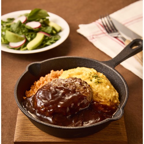 ニチレイ とろーり卵のハンバーグ&オムライス 【冷凍】 1人前(300g