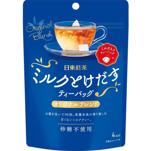 日東紅茶 ミルクとけだすティーバッグ オリジナルブレンド 4袋入 Green