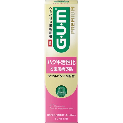 サンスター ガム・プレミアム デンタルペースト ハグキケア メディカルミント香味 90g