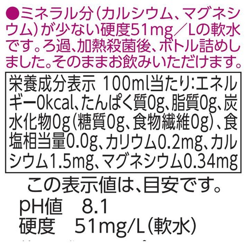 fun fun smile 赤ちゃんの天然水 500ml トップバリュ