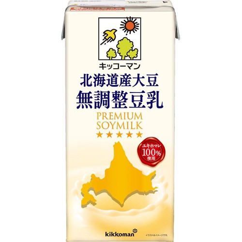 キッコ−マン 北海道産大豆 無調整豆乳 1000ml