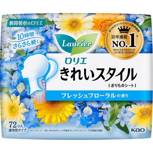 花王 ロリエ きれいスタイル フレッシュフローラルの香り 72個