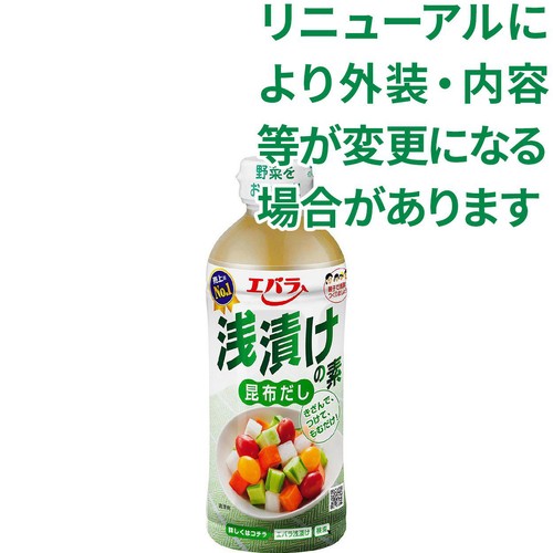 エバラ食品 浅漬けの素 昆布だし 500ml