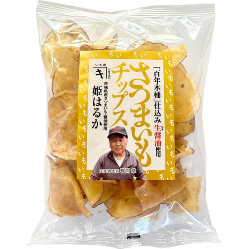 いも家kaneki 茨城県産姫はるか さつまいもチップス醤油味 100g