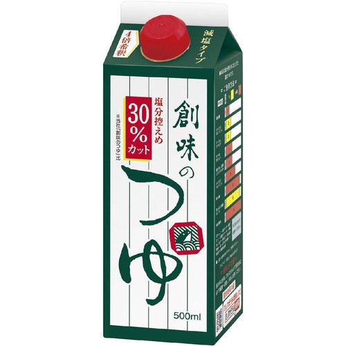創味食品 創味のつゆ減塩タイプ 500ml