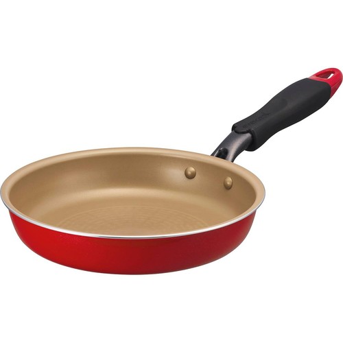 evercook(エバークック)  IH対応フライパン20cm レッド 500日保証 EIFP20RD3