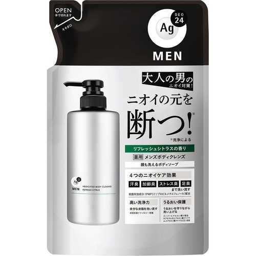 ファイントゥデイ エージーデオ24メン 薬用メンズボディクレンズ リフレッシュシトラス つめかえ用 (医薬部外品) 420mL