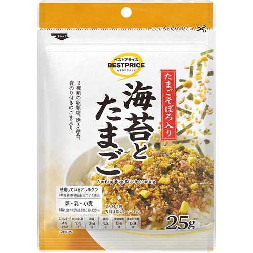 海苔とたまごのふりかけ 25g トップバリュベストプライス