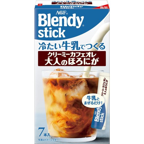 AGF ブレンディ スティック 冷たい牛乳でつくるクリーミーカフェオレ大人のほろにが 7本入