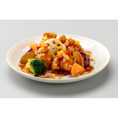 阪急デリカ 彩り野菜と鶏肉の甘酢あん【冷凍】 1人前(220g)