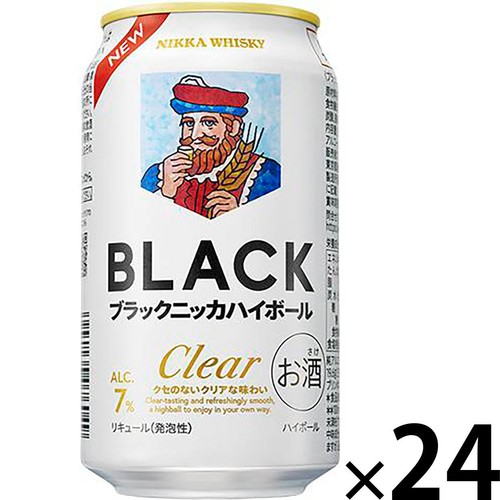 【7%】アサヒ ブラックニッカハイボール 1ケース 350ml x 24本