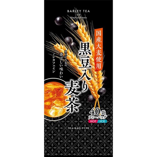 播磨屋茶舗 黒豆入り麦茶ティーバッグ 280g(40袋) Green Beans