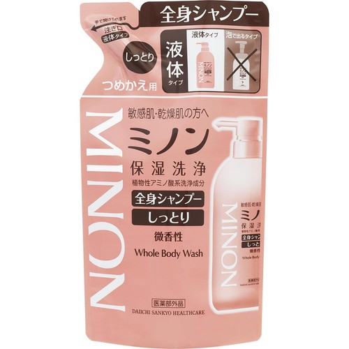 ミノン 全身シャンプー しっとりタイプ つめかえ用 380mL