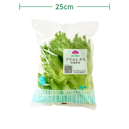 トップバリュ減の恵み 茨城県産 フリルレタス 90g