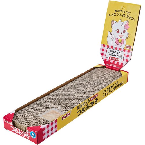 【ペット用】 ペティオ 両面使えるつめみがき またたび付 1個