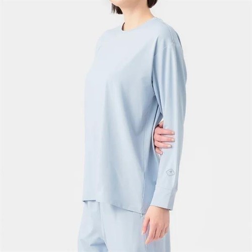 EXセリアント ウェア ルームウエア（ルーム長袖Tシャツ） 婦人 ライトブルー M トップバリュ
