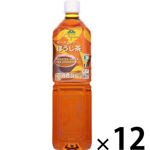 ほうじ茶 オーガニック ほうじ茶 1ケース 1000ml x 12本 トップバリュ グリーン