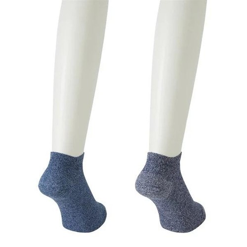 PEACE FIT(ピースフィット)COOL 鹿の子無地スニーカー丈ソックス 2足組 アソート 25ー27cm トップバリュ