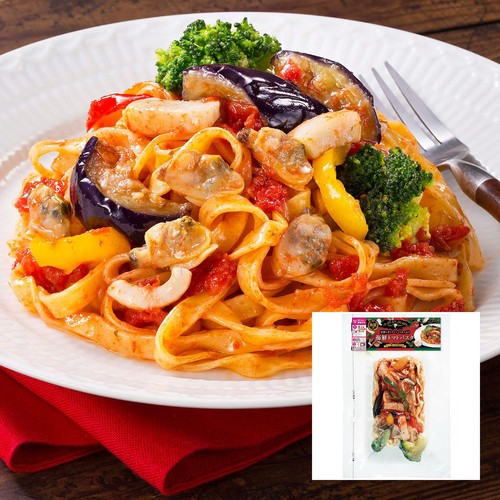 柳川冷凍食品 海鮮トマトパスタ【冷凍】 300g