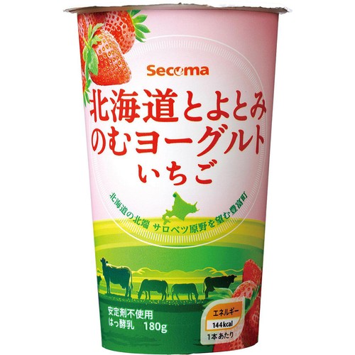 セコマ 北海道とよとみ のむヨーグルトいちご 180g