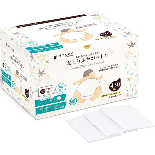 ダッコ あかちゃんにやさしいおしりふきコットン 430枚