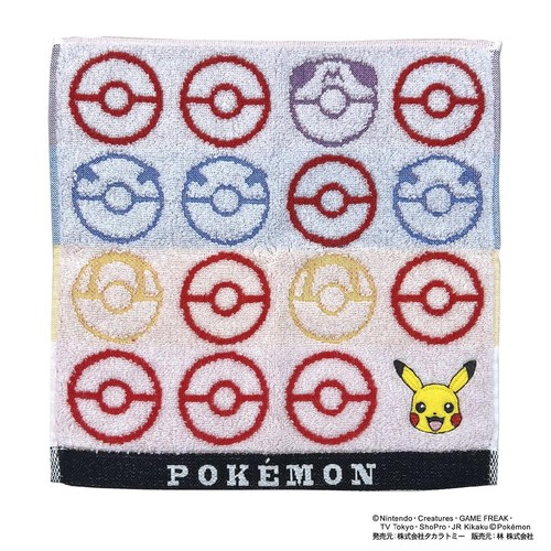 ポケモン タオルハンカチ ボール 約25 x 25cm Green Beans | グリーン