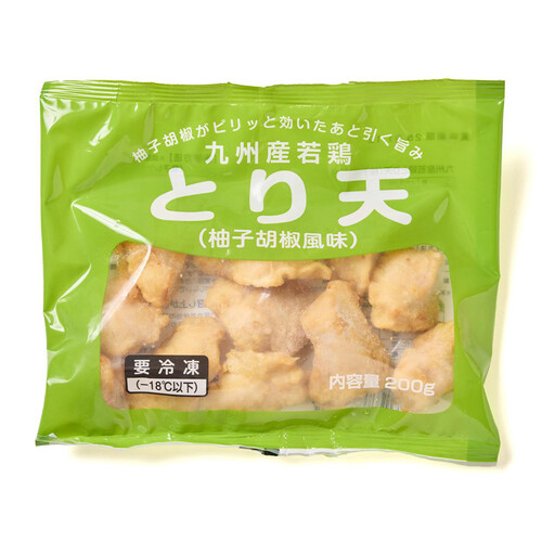 【冷凍】九州産 若鶏とり天(柚子胡椒風味) 200g