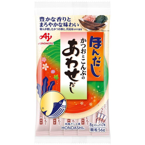 そたごんお値下げ中ページ 味の素 ほんだし かつおとこんぶのあわせだし 8g x 7本(56g) Green