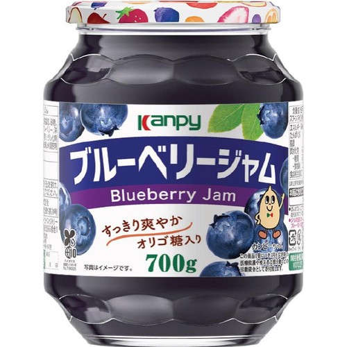【年末特価】デンマーク産　ブルーベリージャム6瓶 加藤産業 カンピー ブルーベリージャム 700g Green Beans | グリーン