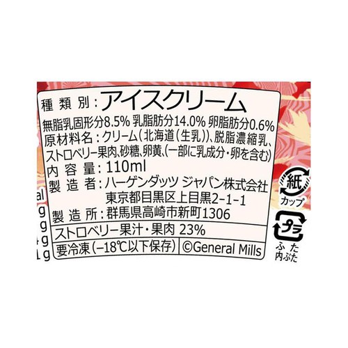 ハーゲンダッツ ミニカップ ストロベリー 110ml
