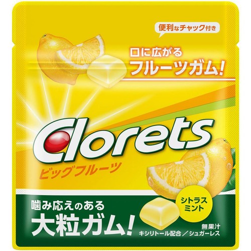 モンデリーズ クロレッツ ビッグフルーツ シトラスミント ミニパウチ