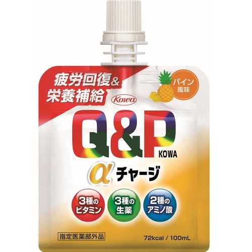 コーワ 【指定医薬部外品】キューピーコーワαチャージ パイン風味  100ml x 6個